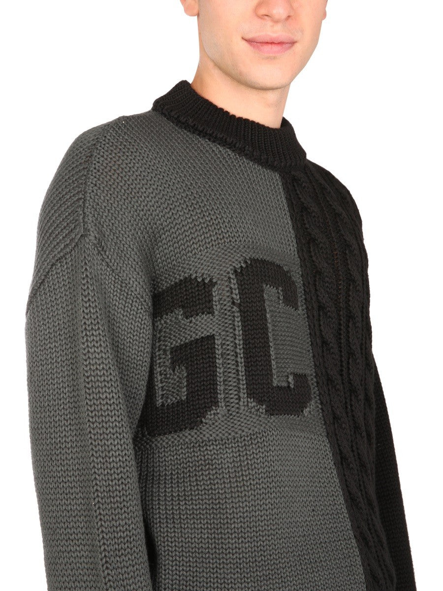 SWEATER WITH LOGO INLAY 4