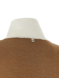 Sweater with perforated intarsia 4