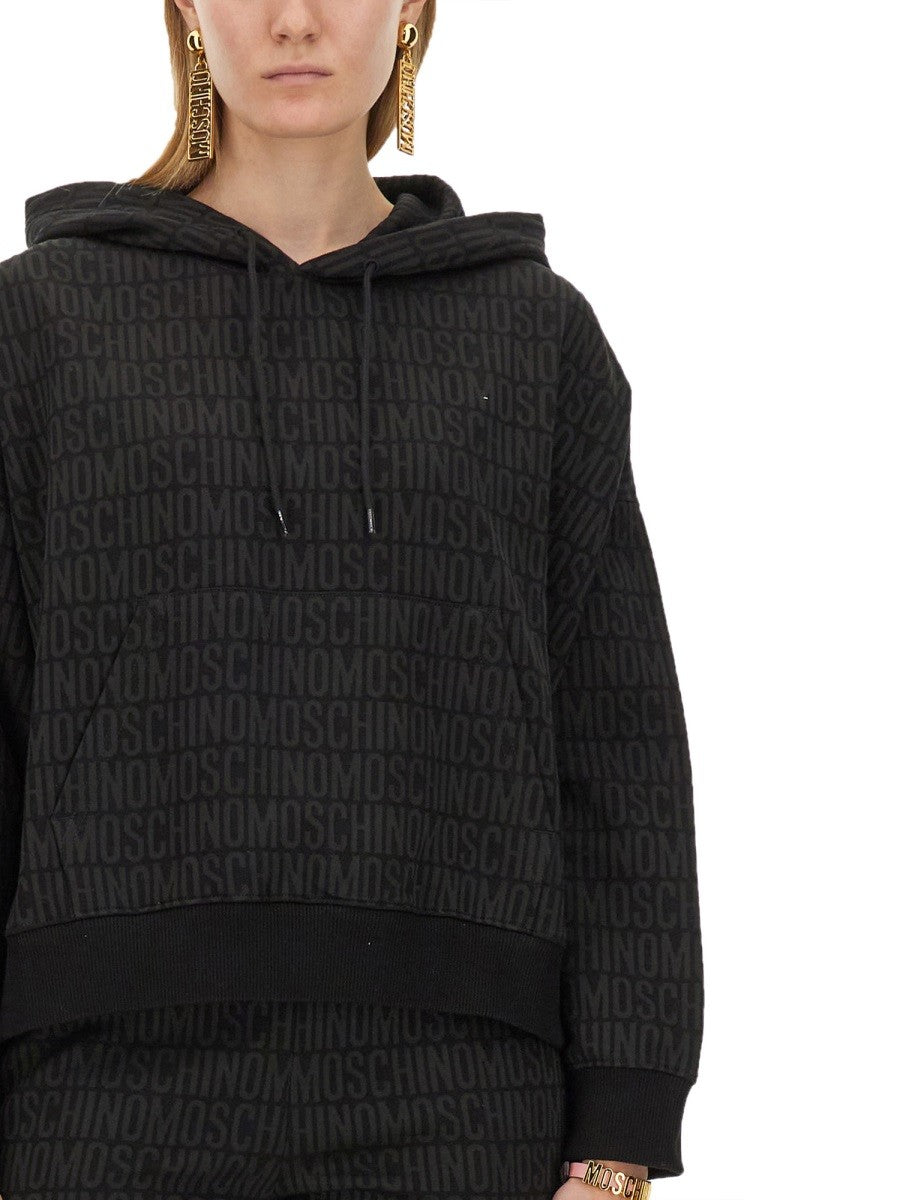 SWEATSHIRT WITH ALL OVER LOGO 4