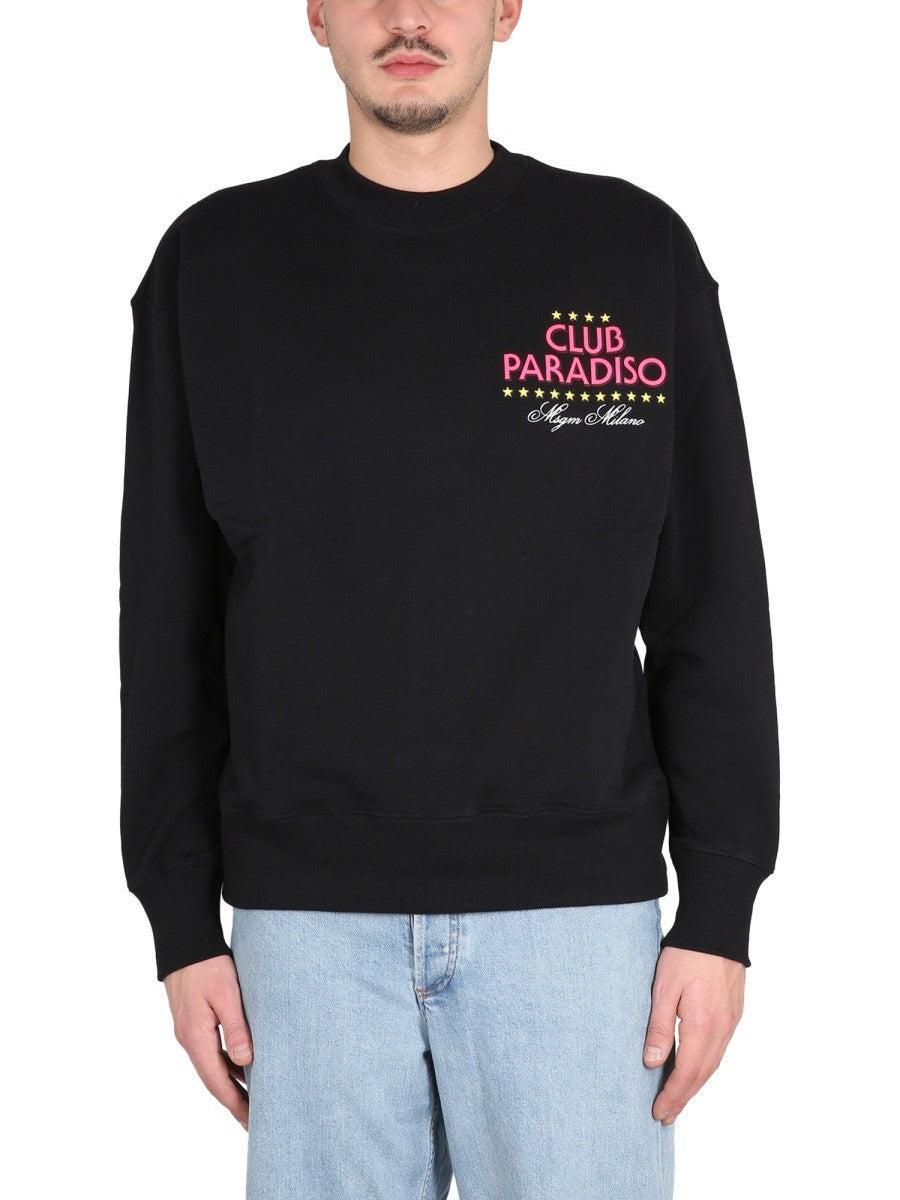 SWEATSHIRT WITH LOGO PRINT