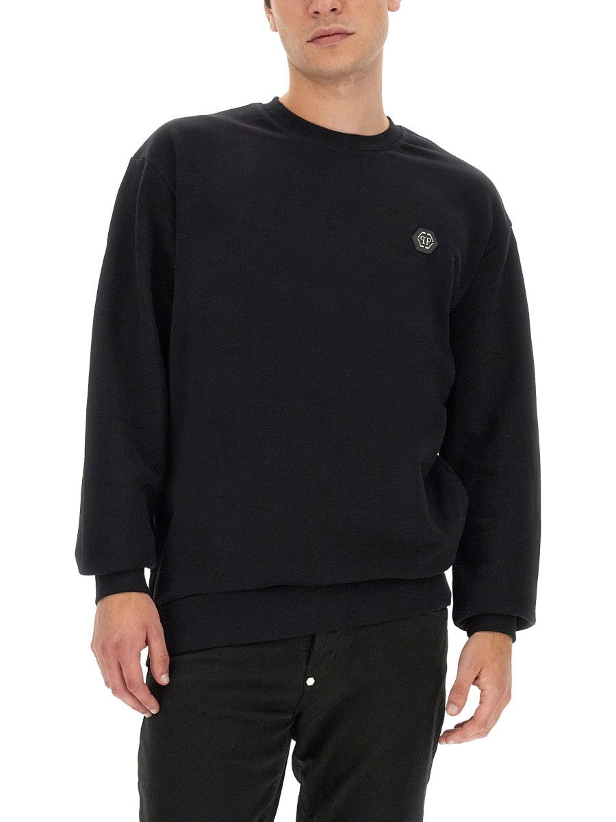SWEATSHIRT WITH RHINESTONE LOGO 4