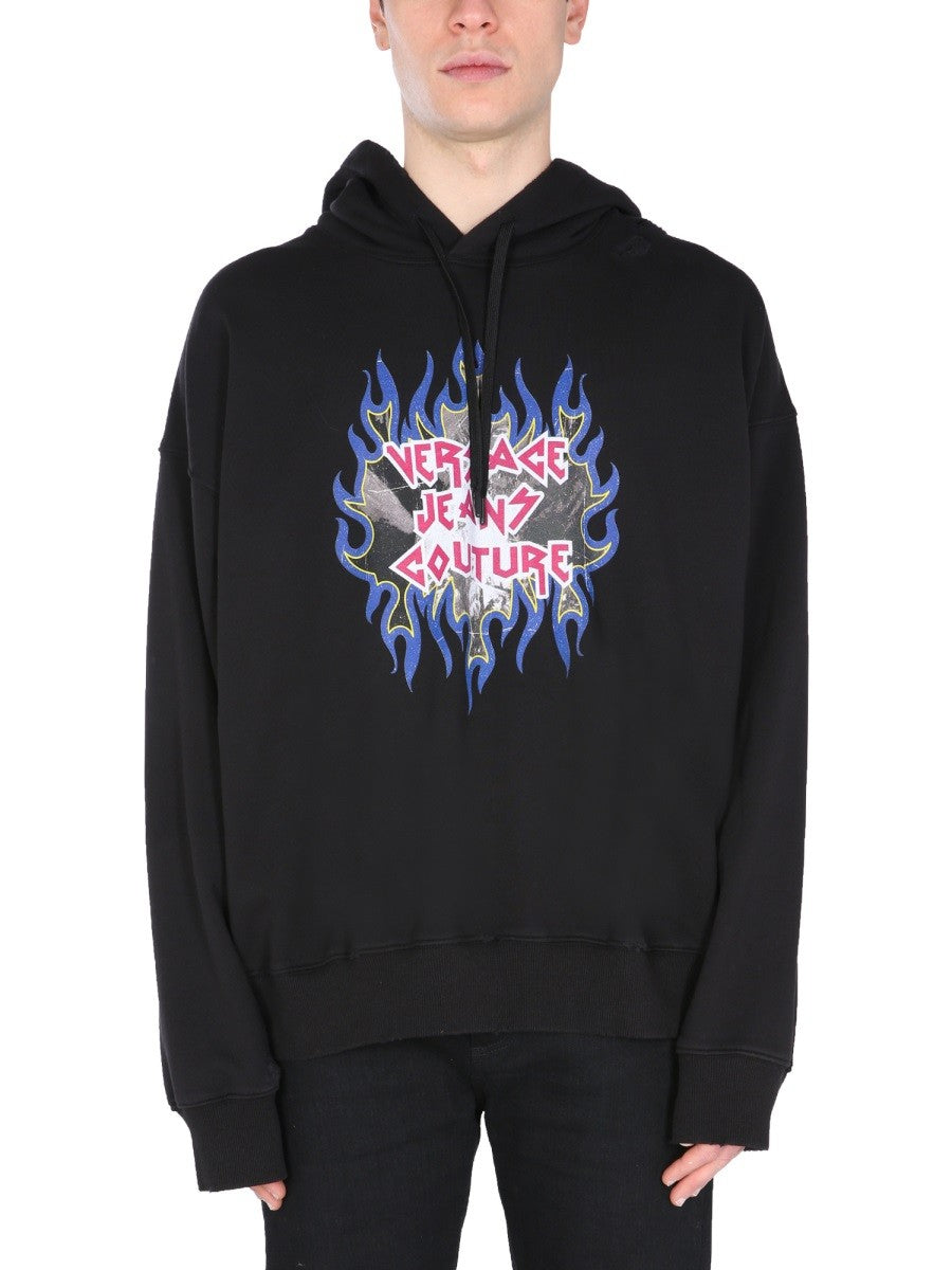 SWEATSHIRT WITH ROCK LOGO