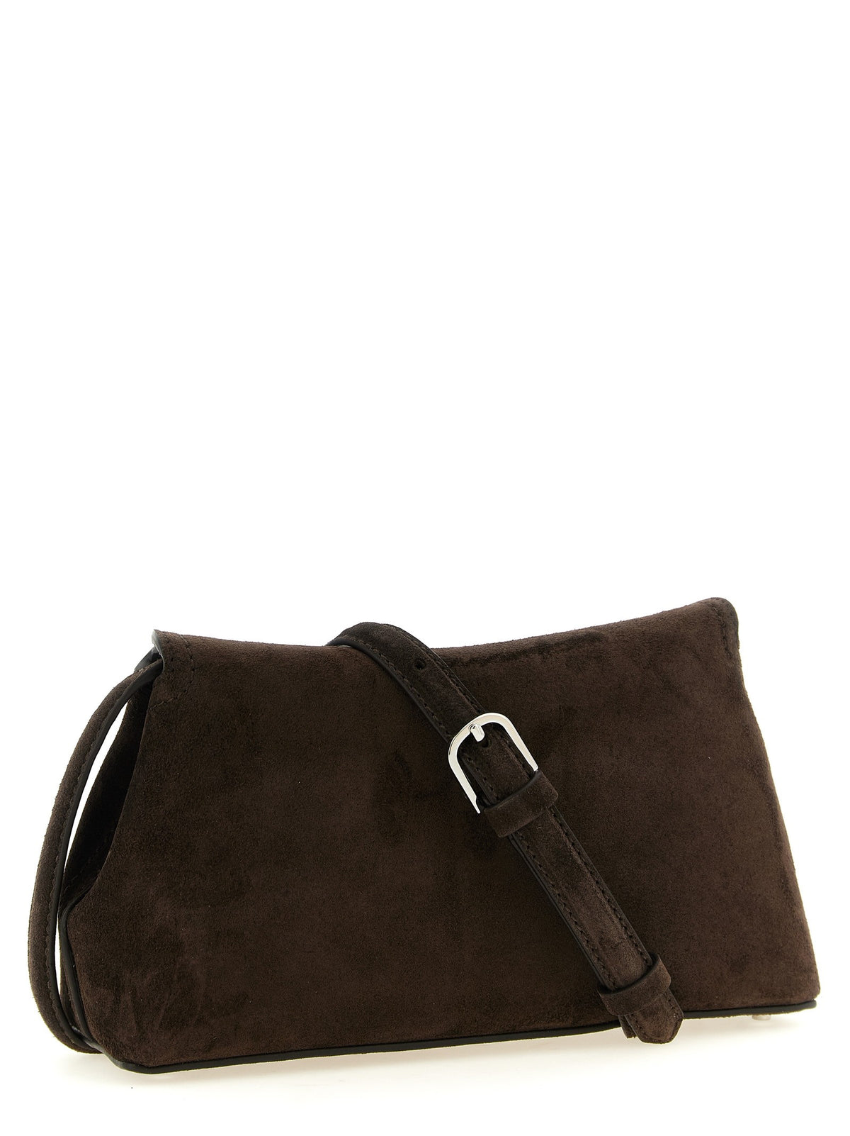 Suede T-Lock clutch 2