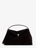 T-Lock suede handbag