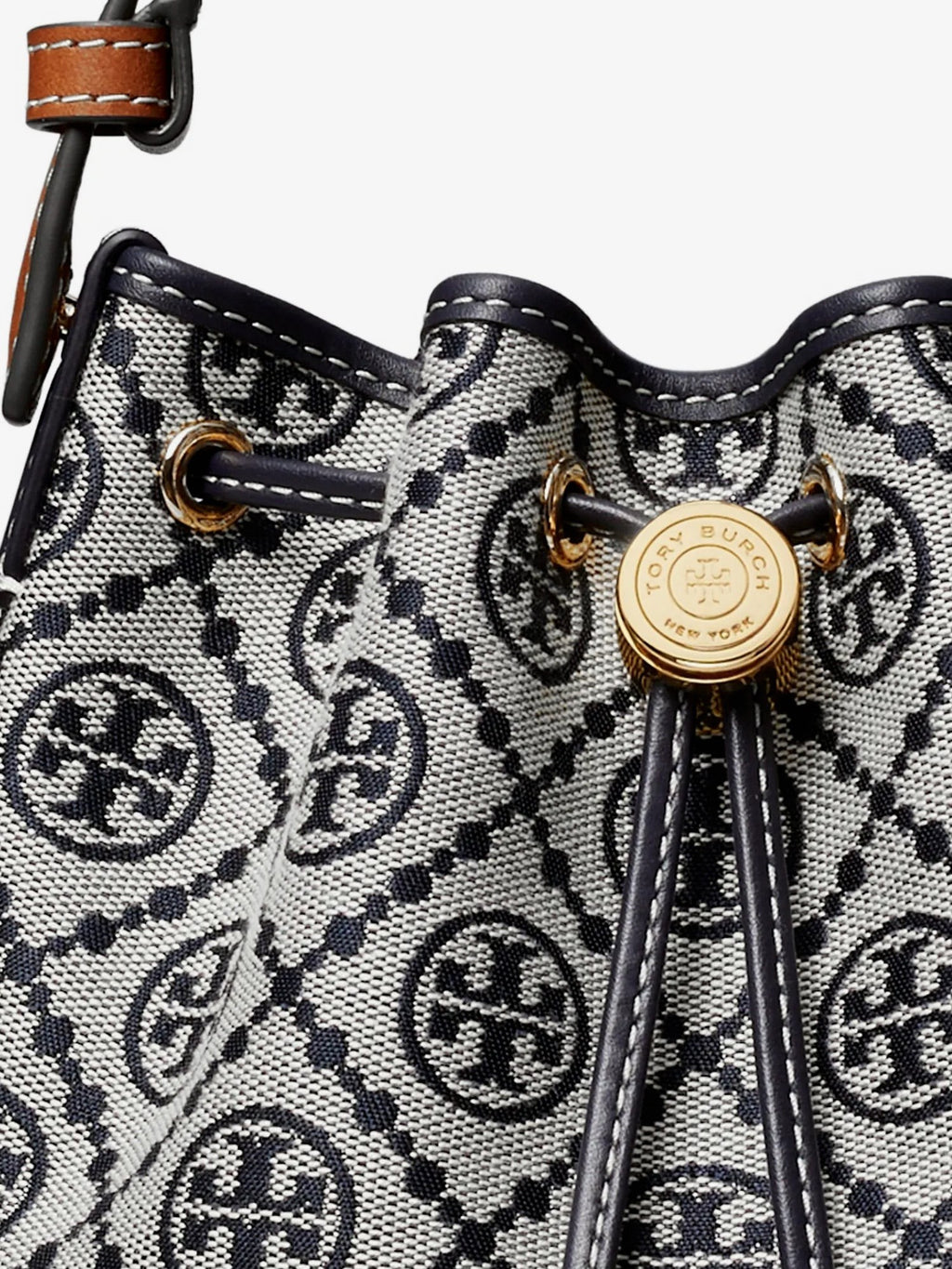 T Monogram cotton-blend bucket bag 5