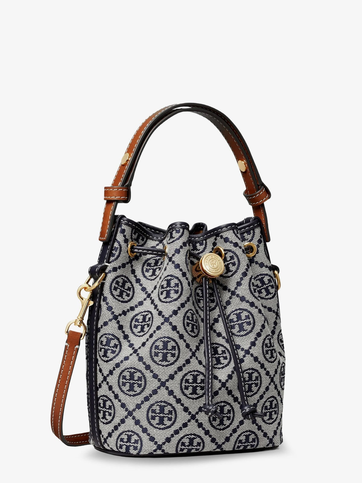 T Monogram cotton-blend bucket bag 3