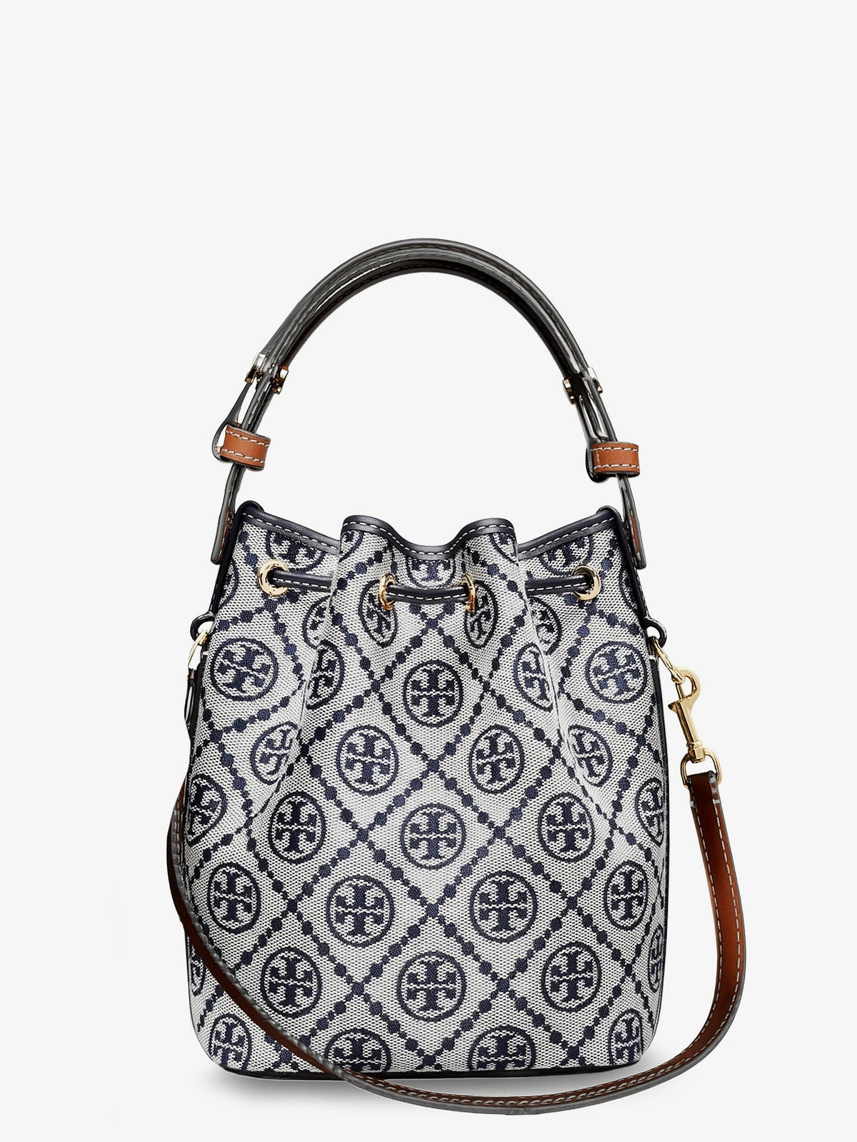 T Monogram cotton-blend bucket bag 2