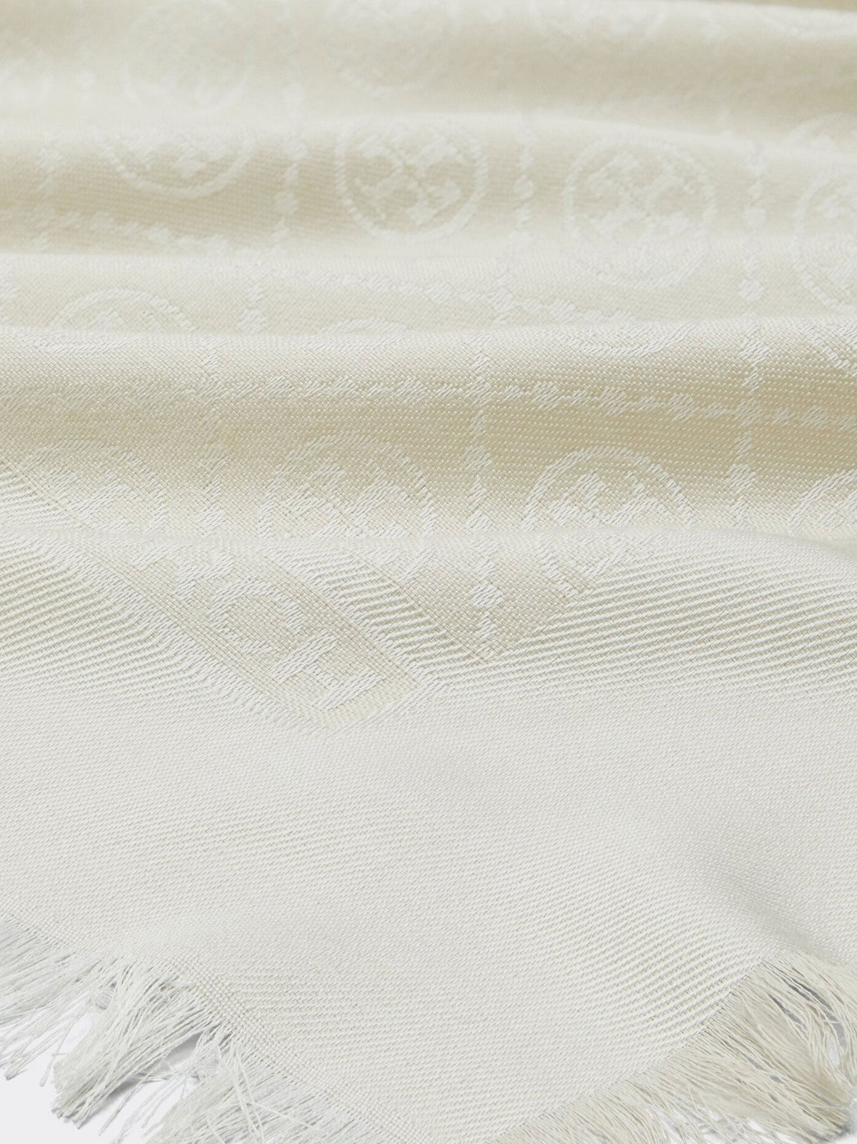 T Monogram Jacquard Traveler Scarf in a silk and wool blend 2
