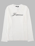 T-shirt a Maniche Lunghe con Logo Stampato
