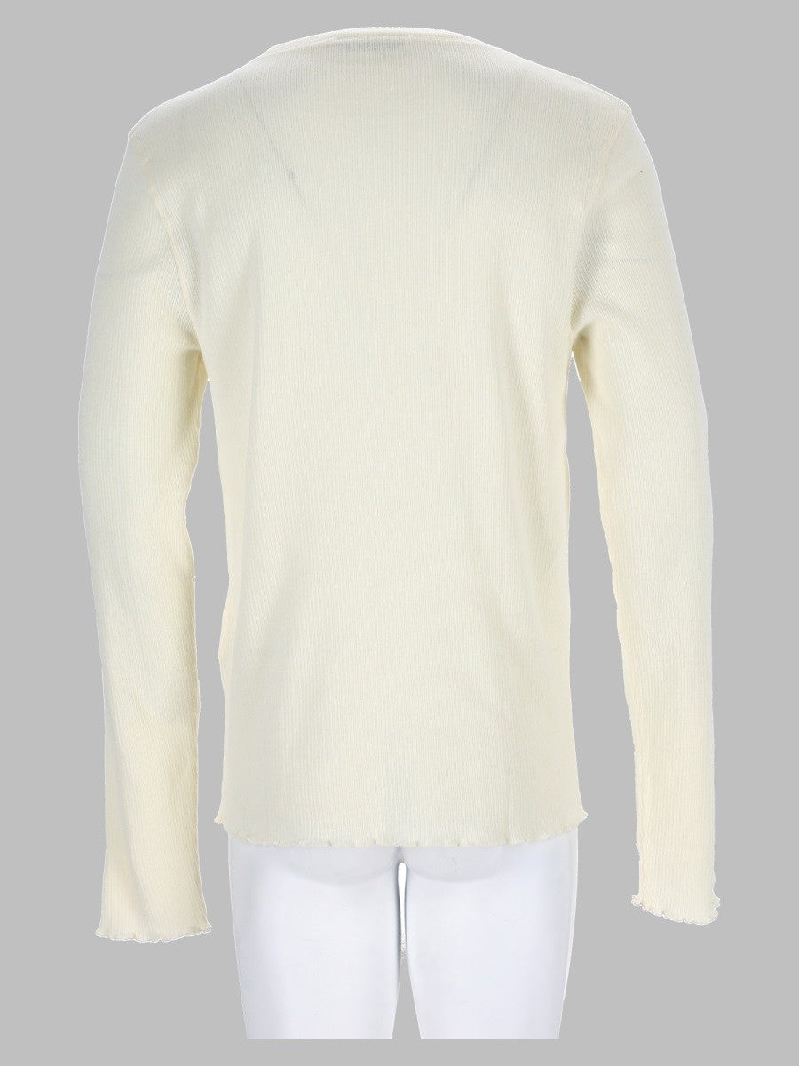 T-Shirt A Manicia Lunga In Misto Cotone 2