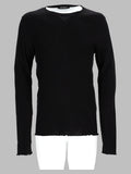 T-Shirt A Manicia Lunga In Misto Cotone