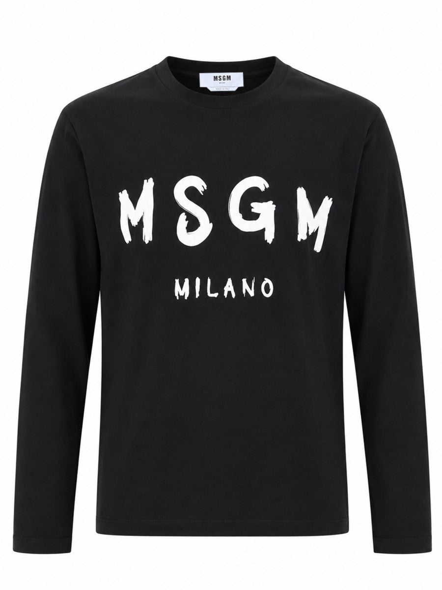 T-SHIRT CON LOGO PENNELLATO