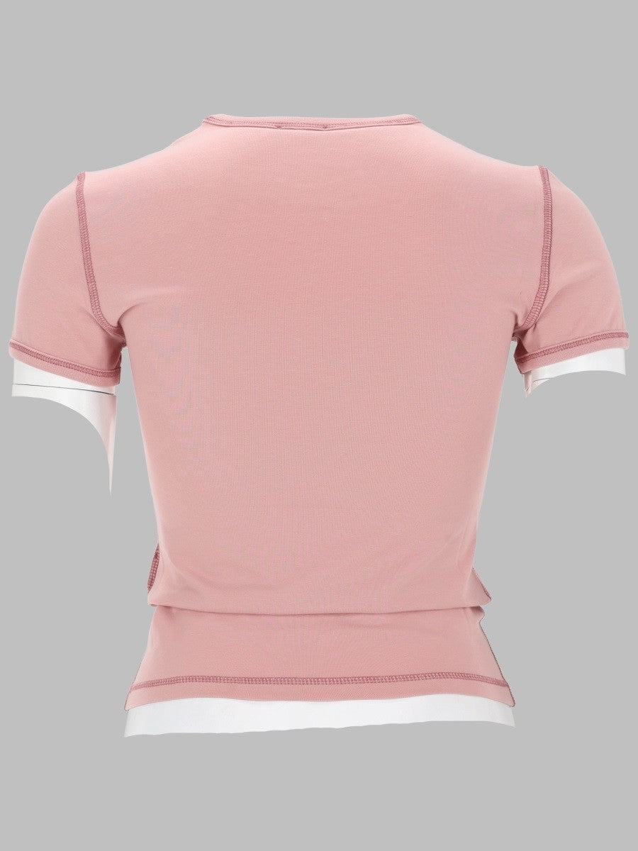 T-SHIRT CON STAMPA A CUORE E BORCHIE 2