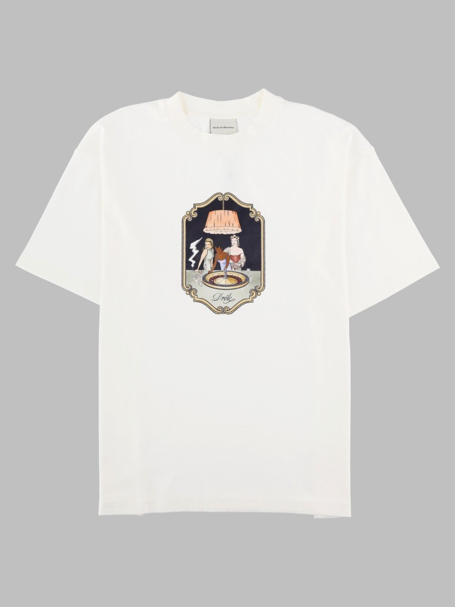 T-Shirt Con Stampa "Casino Scene"
