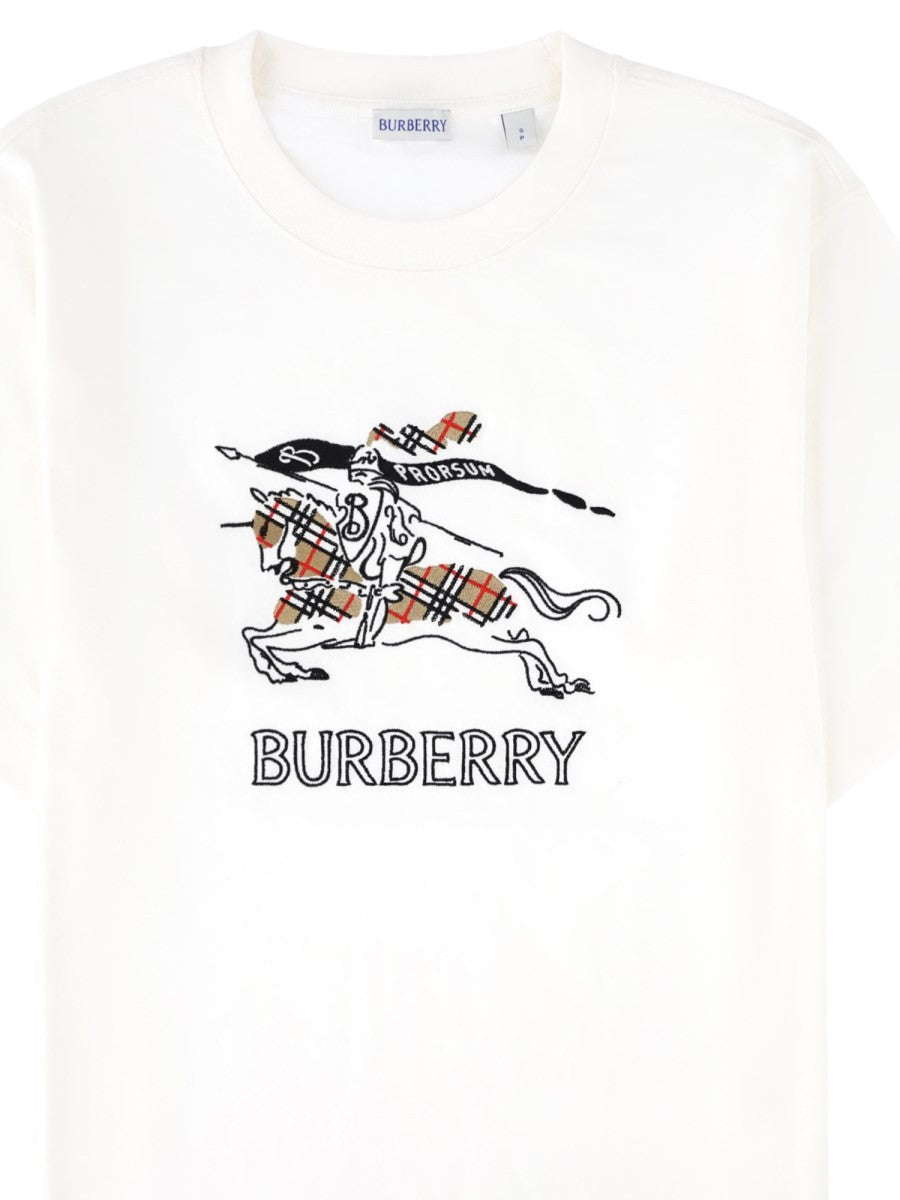 T-shirt in cotone con Knight Check 3