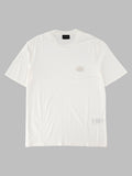T-shirt in Jersey Misto Lyocell con Ricamo Logo EA