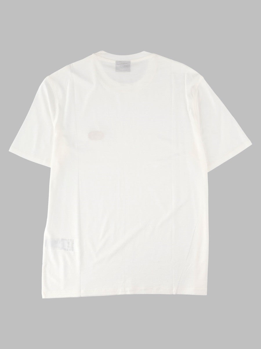T-shirt in Jersey Misto Lyocell con Ricamo Logo EA 2