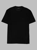 T-shirt in Jersey Misto Lyocell con Ricamo Logo EA