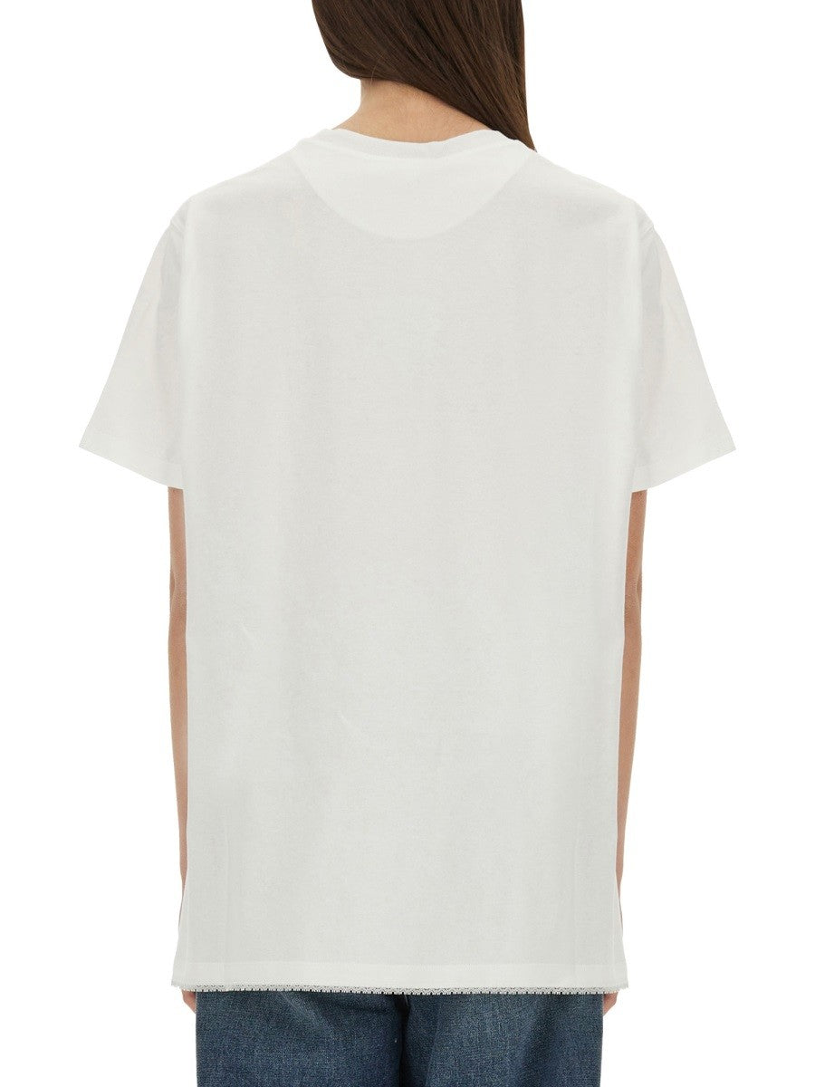 T-SHIRT WITH LACE INSERT 3