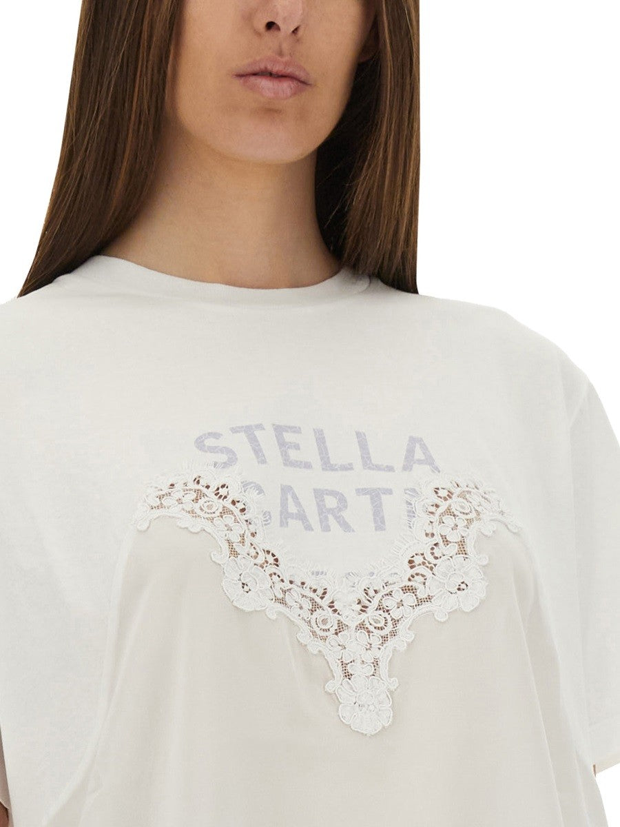 T-SHIRT WITH LACE INSERT 4