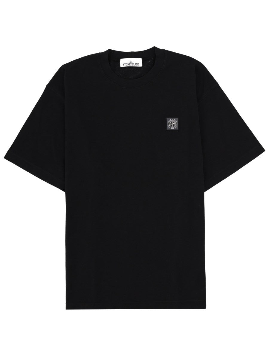 T-SHIRT WITH LOGO PATCH