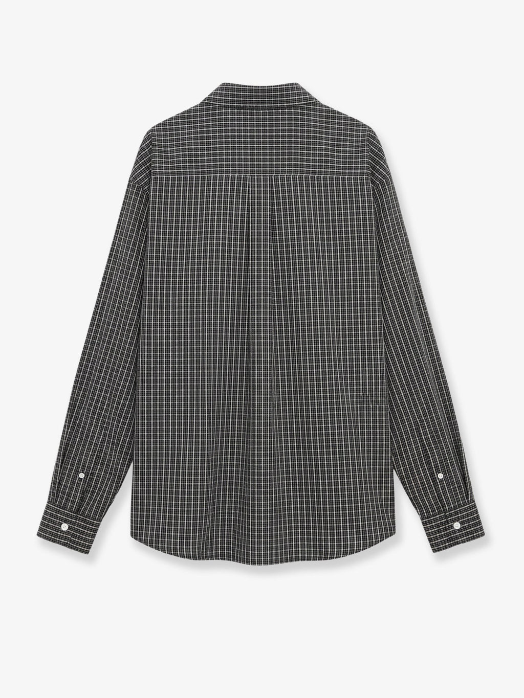 Technical cotton shirt with all-over check pattern 2