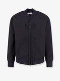 Technical fabric jacket with iconic side logo patch