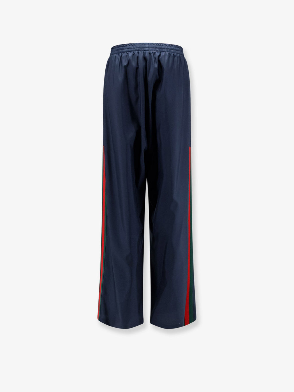 Technical silk poplin trousers with Web ribbon 2