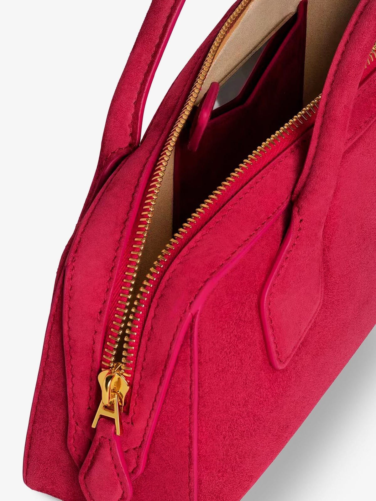 Teckel Clutch suede handbag 4
