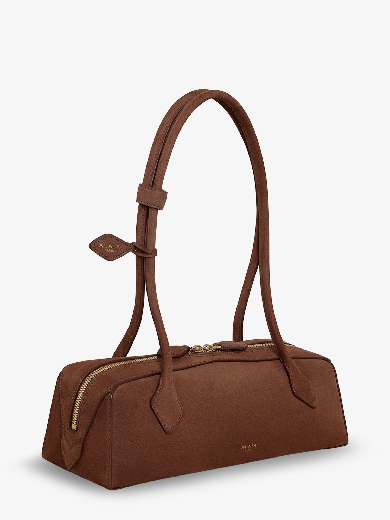 Teckel Medium suede shoulder bag 4