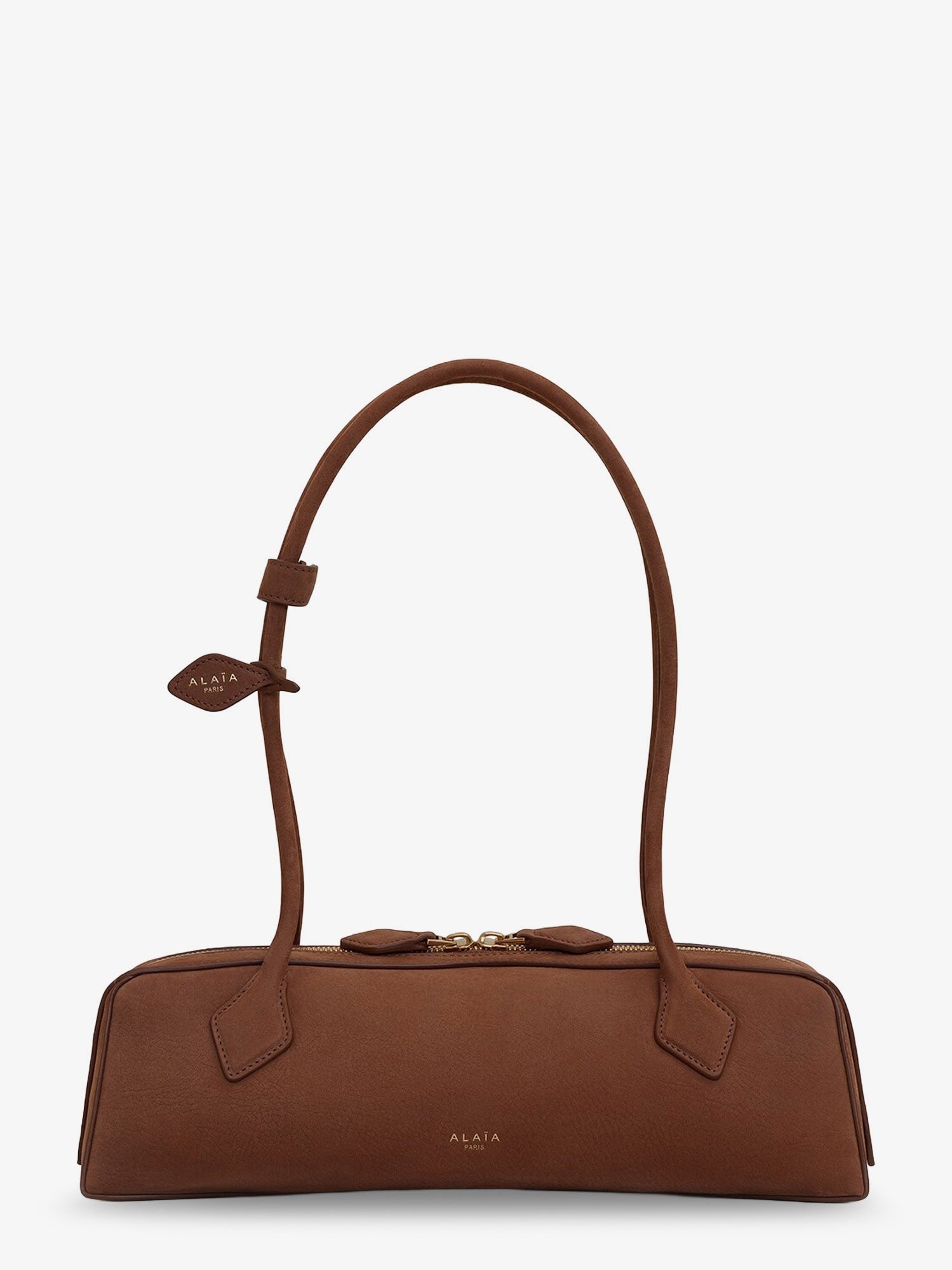 Teckel Medium suede shoulder bag