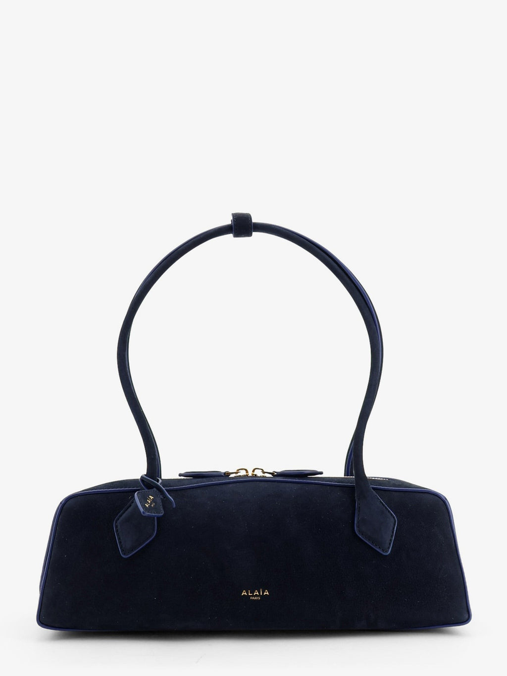 Teckel Medium Suede shoulder bag