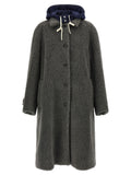Teddy Nylon Hooded Coat