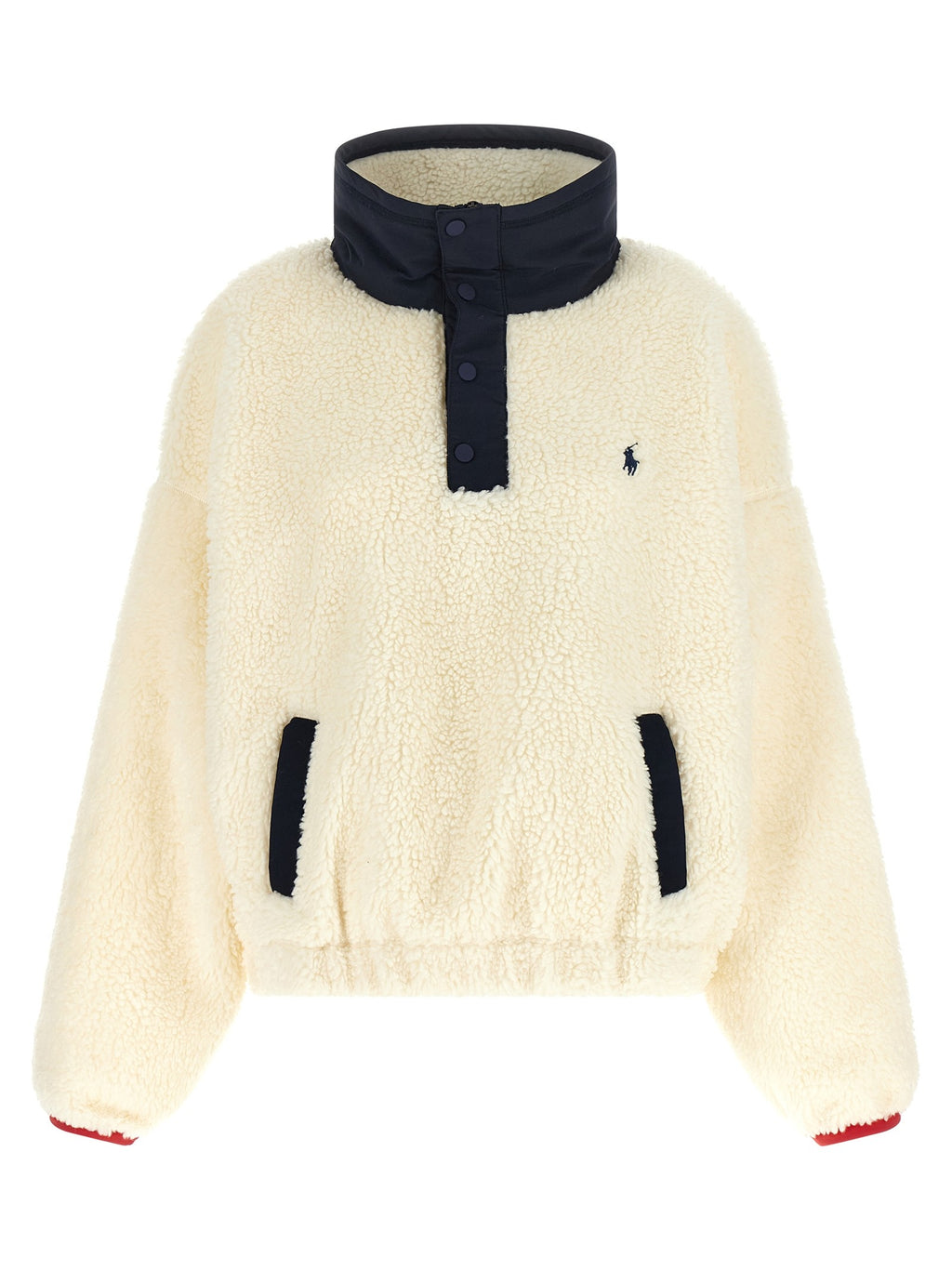 Teddy sweatshirt with embroidery
