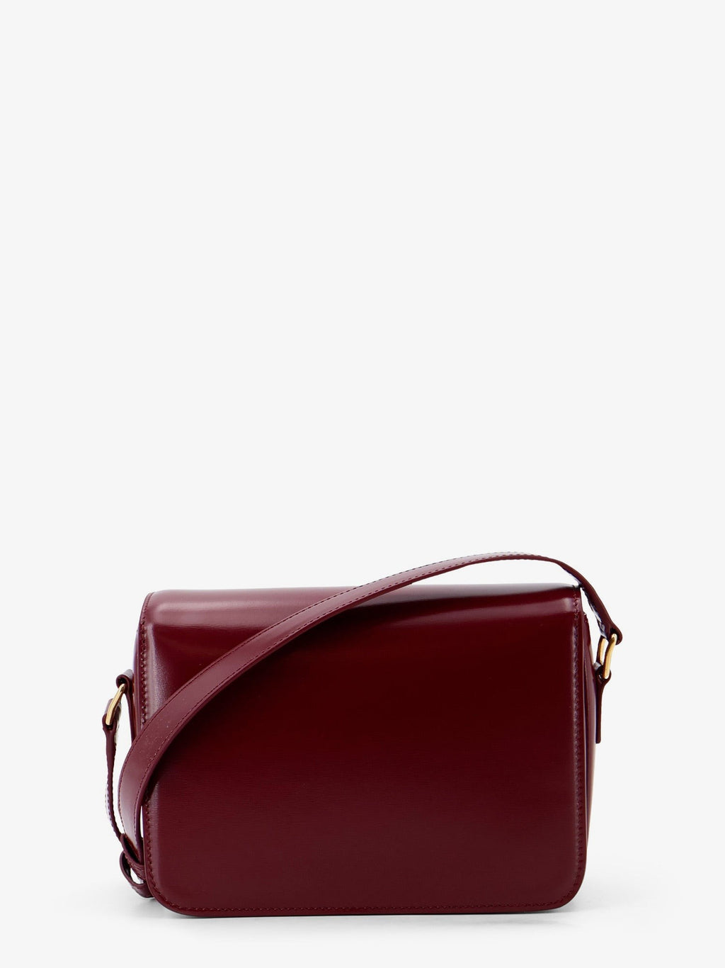 Teen Triomphe leather crossbody bag with enameled Triomphe logo 2