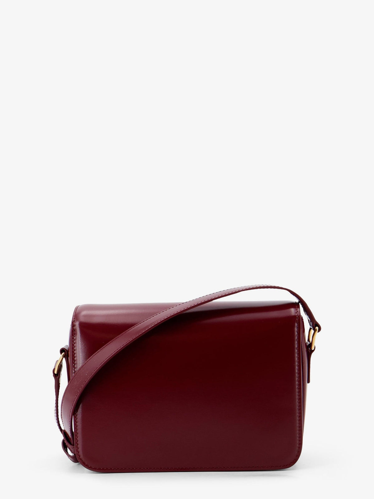 Teen Triomphe leather crossbody bag with enameled Triomphe logo 2