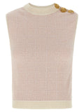 'Testa di leone' tweed vest