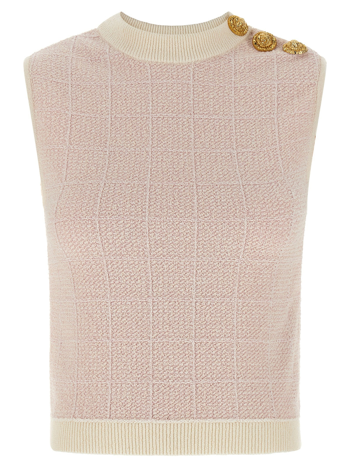 'Testa di leone' tweed vest