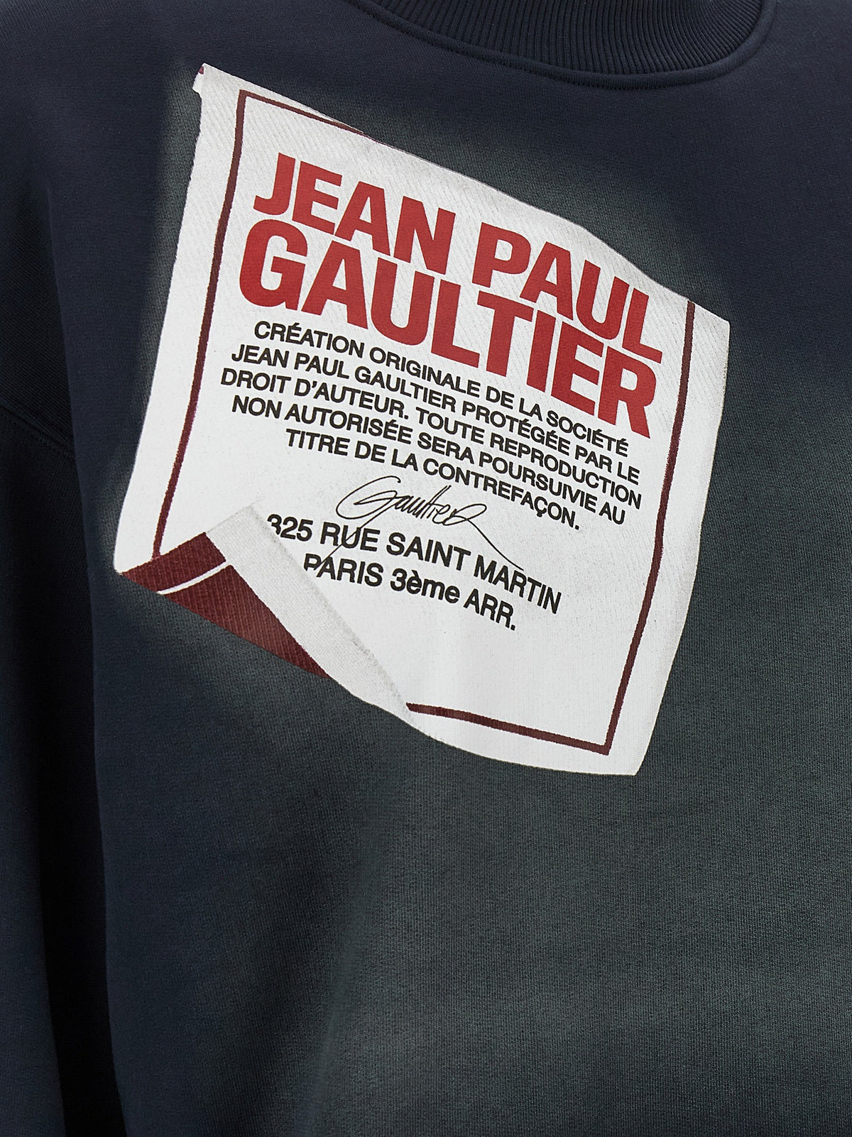 'The Blue Gaultier Label' sweatshirt 4