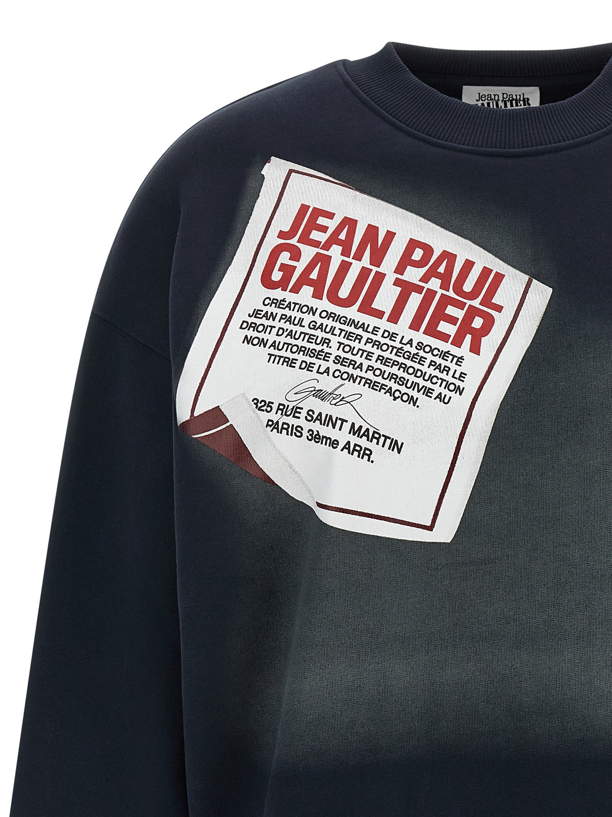 'The Blue Gaultier Label' sweatshirt 3