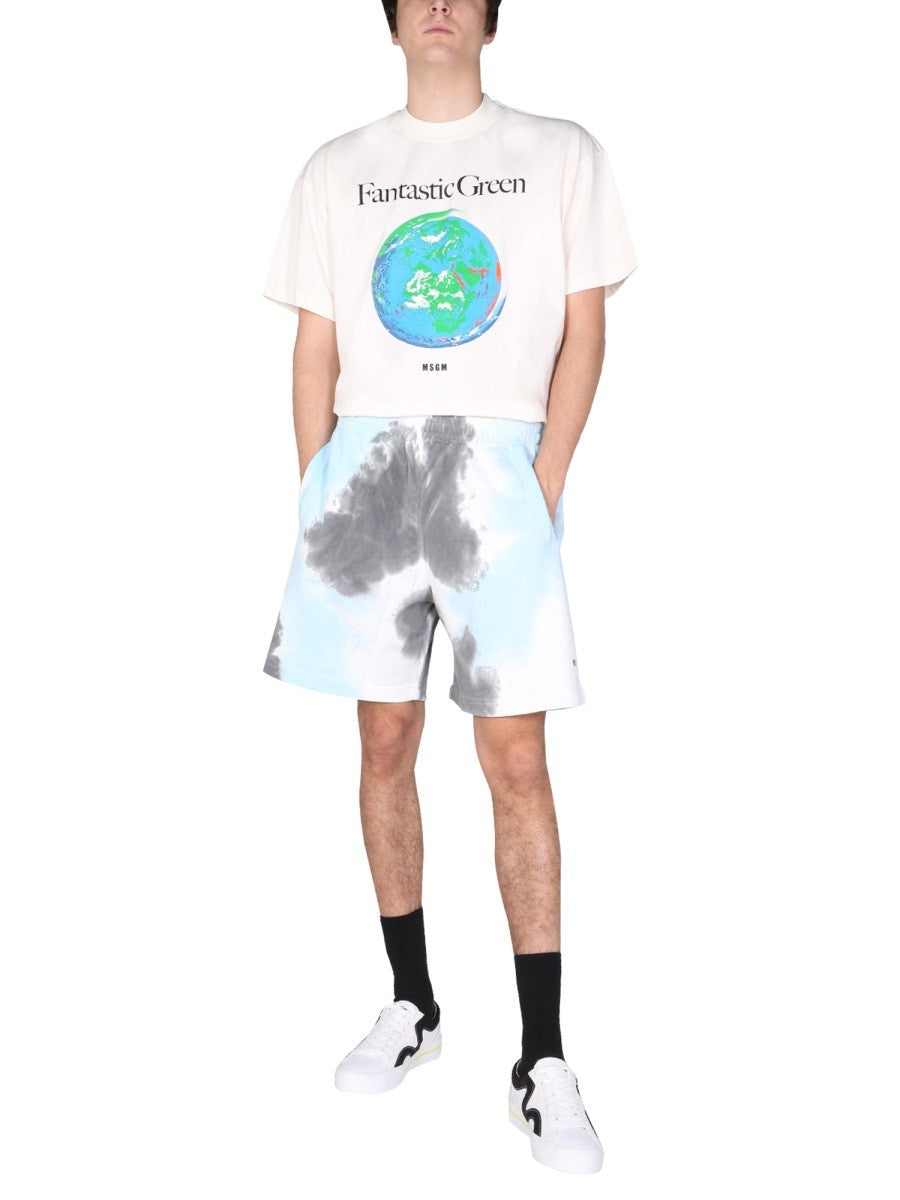 TIE DYE PATTERN BERMUDA 2