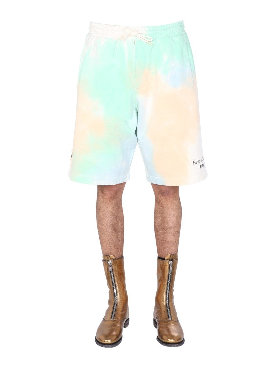 TIE DYE PATTERN BERMUDA