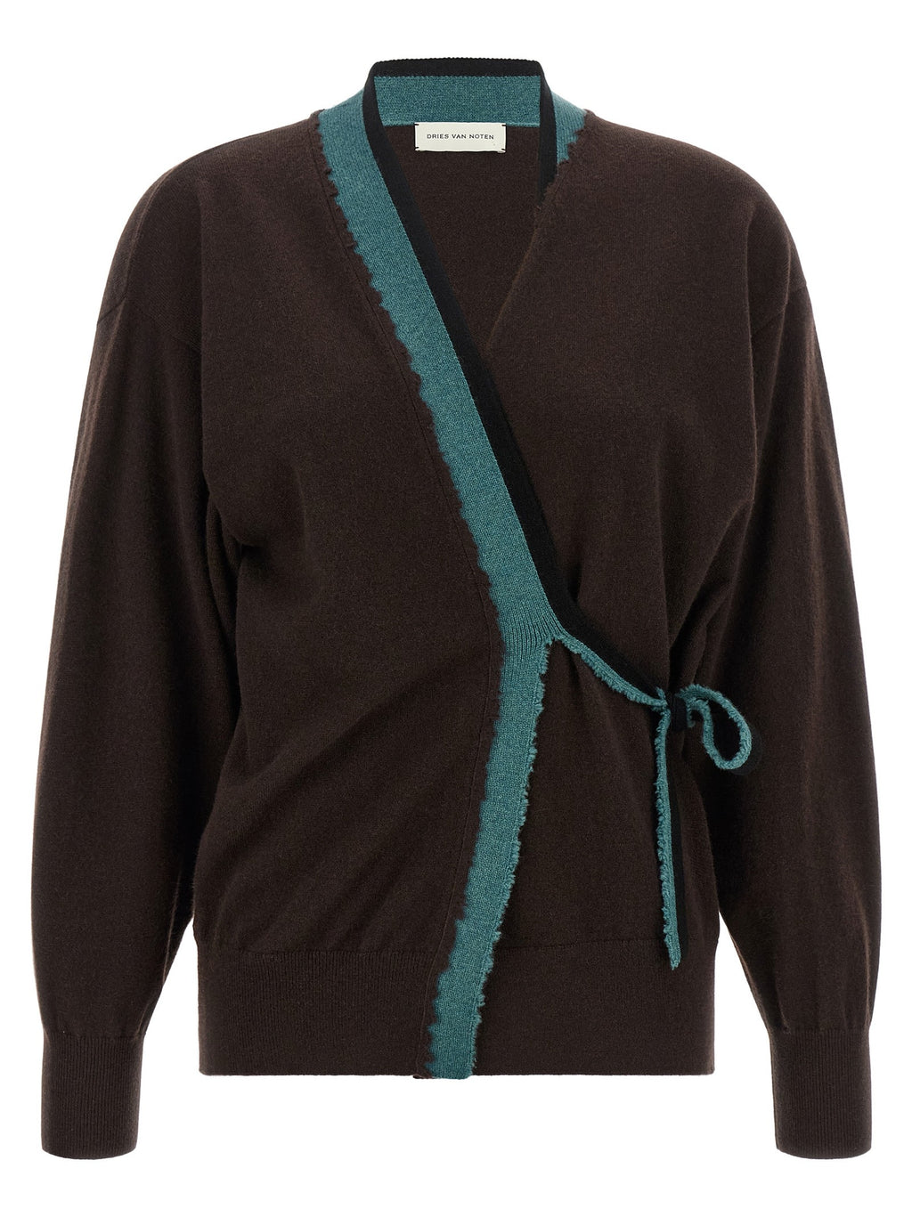 'Toma' sweater with crossed closure