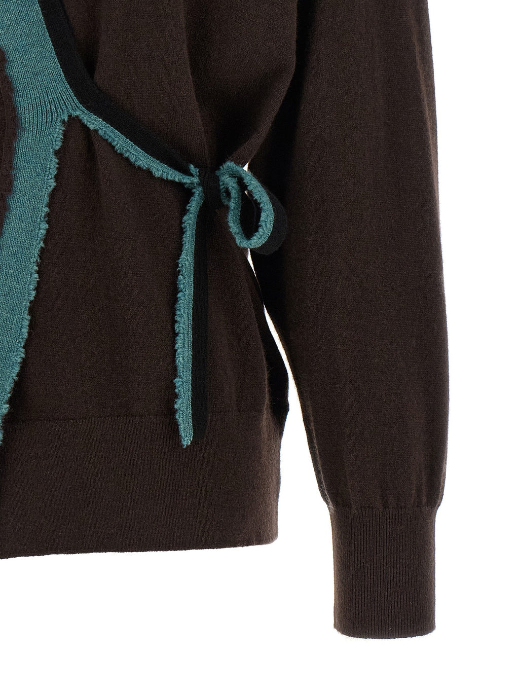 'Toma' sweater with crossed closure 4