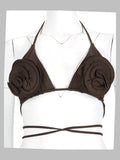 Top Bikini con Dettaglio Arricciato