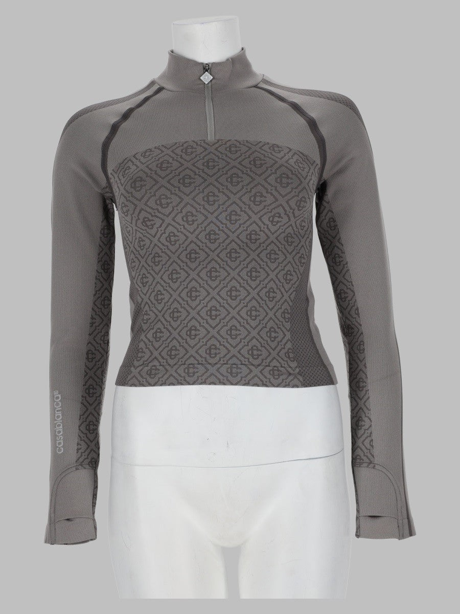 Top Monogram a Manica Lunga