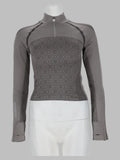 Top Monogram a Manica Lunga