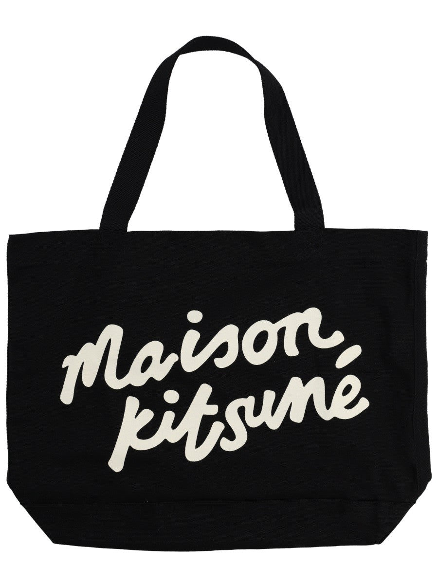 BORSA TOTE CON SCRITTA