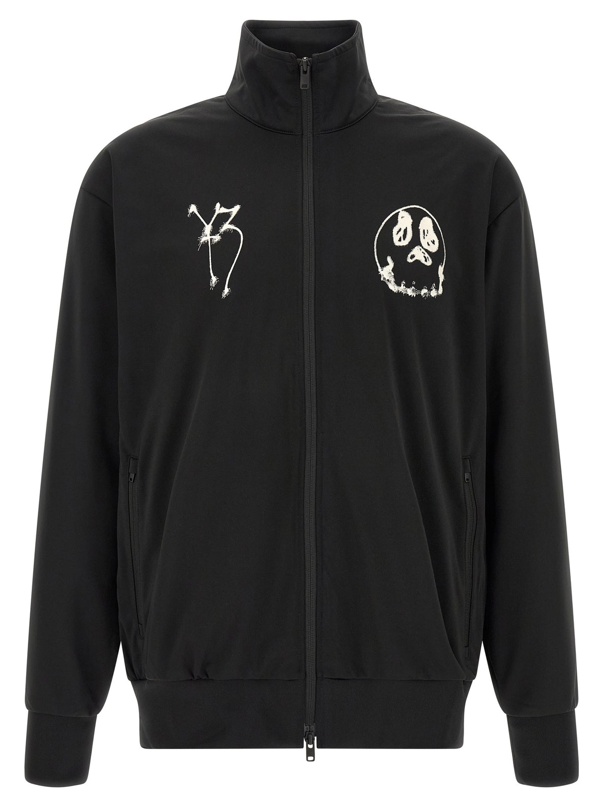 'Track Top GFX NYLN ' printed zip sweatshirt