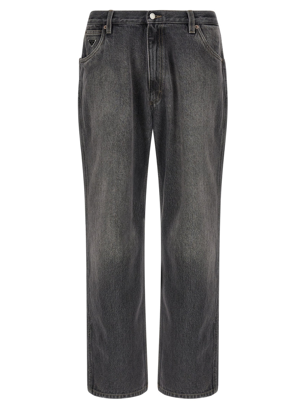 Triangle logo jeans